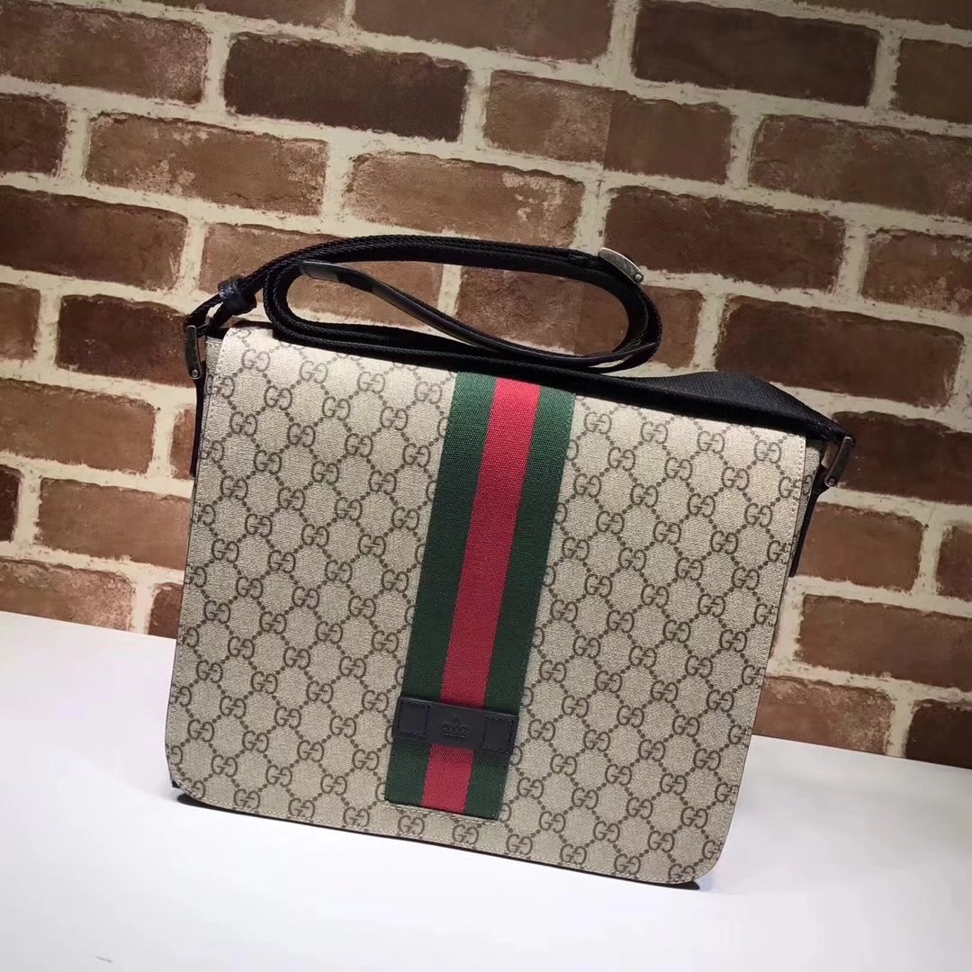 Gucci 475432 GG Supreme Men Messenger Bag