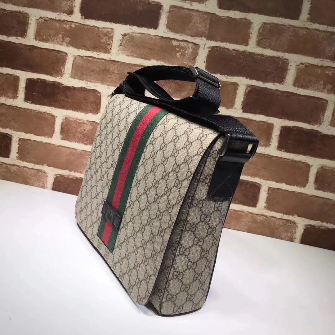 Gucci 475432 GG Supreme Men Messenger Bag