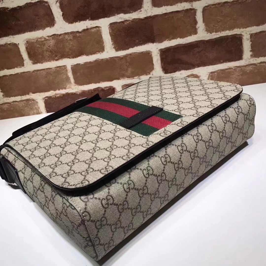 Gucci 475432 GG Supreme Men Messenger Bag