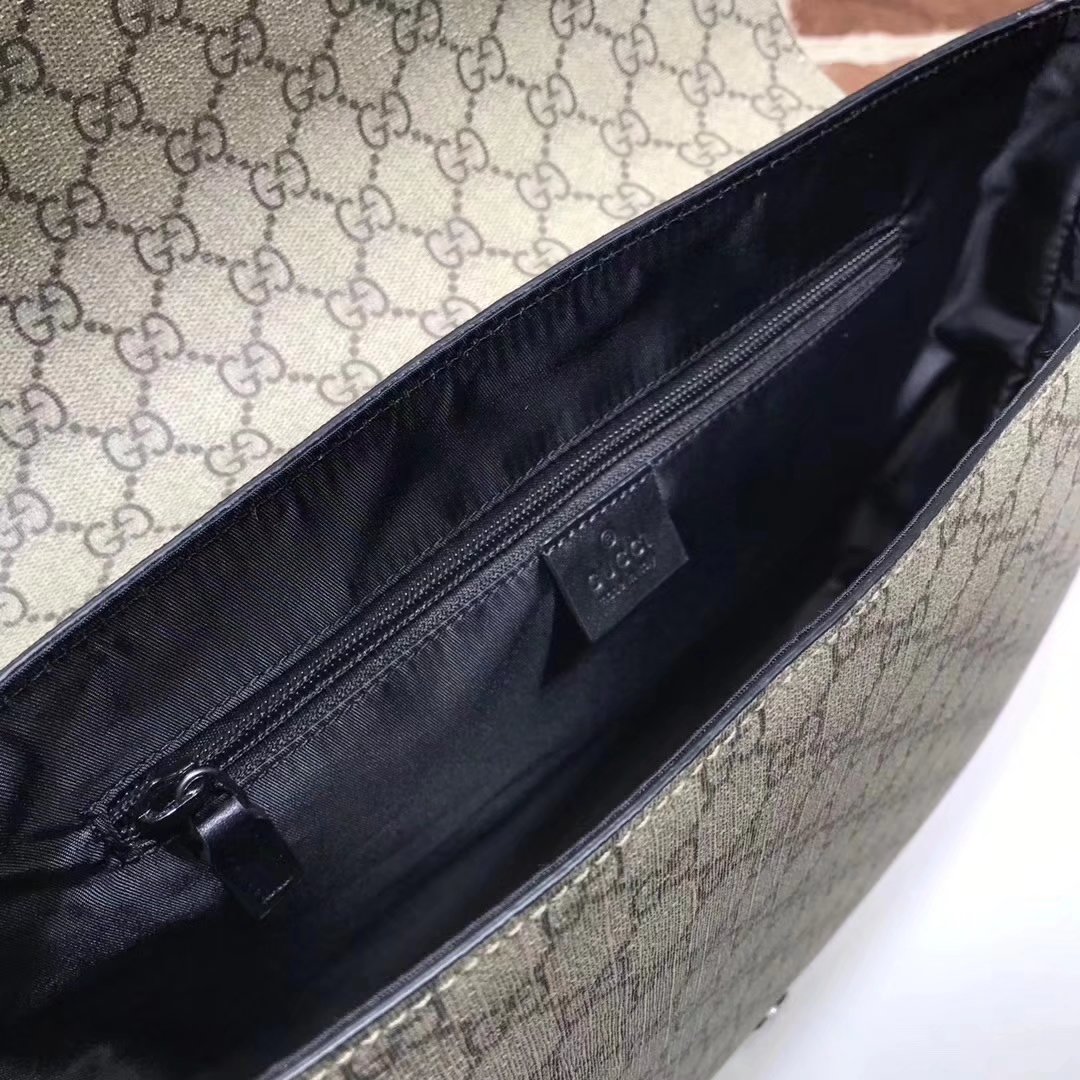 Gucci 475432 GG Supreme Men Messenger Bag