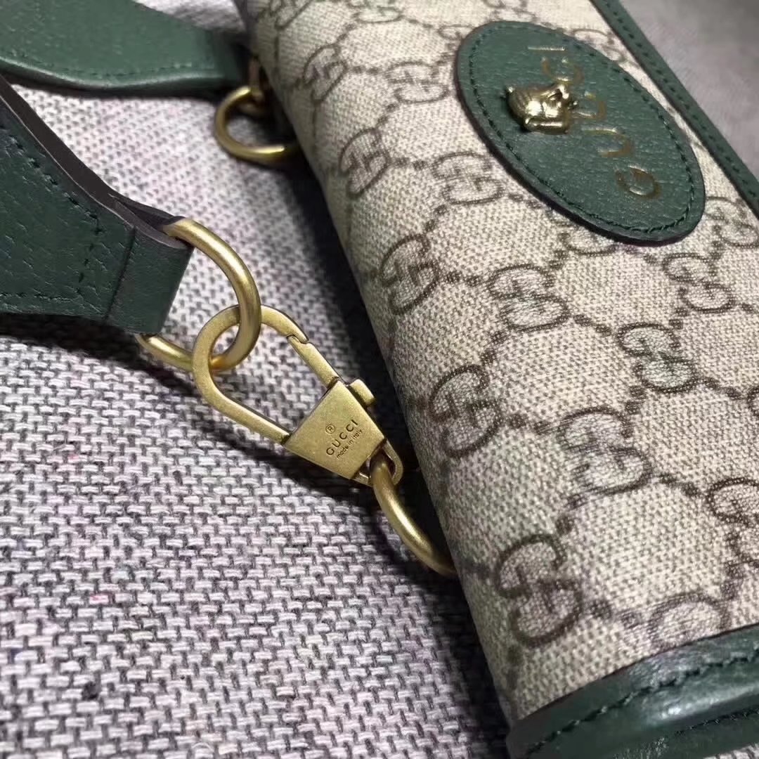 Gucci 489617 GucciTotem GG Supreme Messenger Bag Green