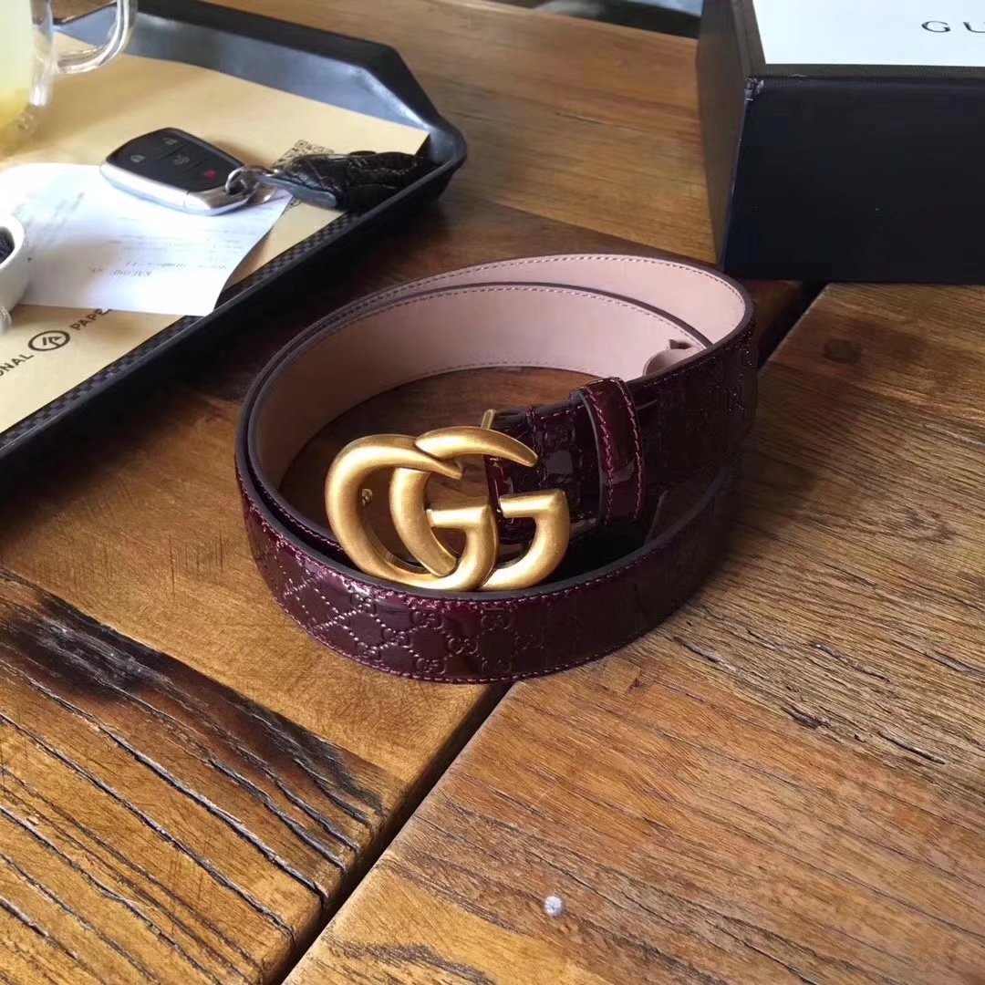 Gucci Women Dionysus Belt 027 With Gold Buckle