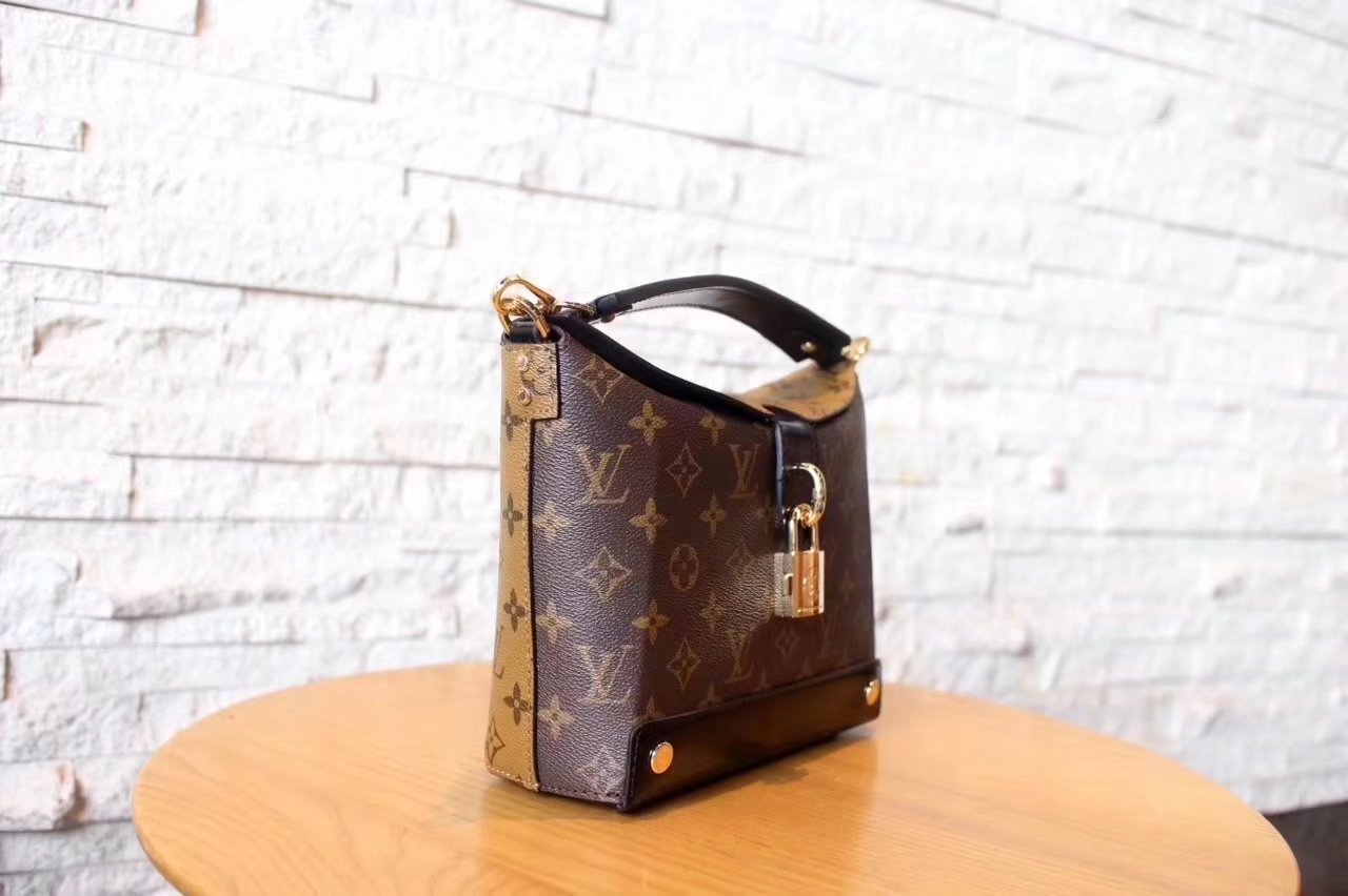 Louis Vuitton M43517 Bento Box BB Shoulder Bag Monogram and Monogram Reverse Coated Canvas