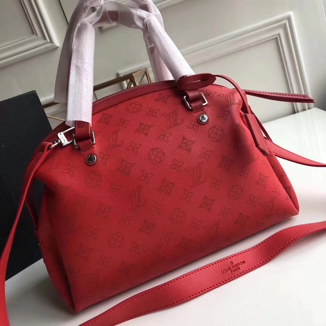 Louis Vuitton M54673 Mahina Asteria Handbag Epi Leather Red