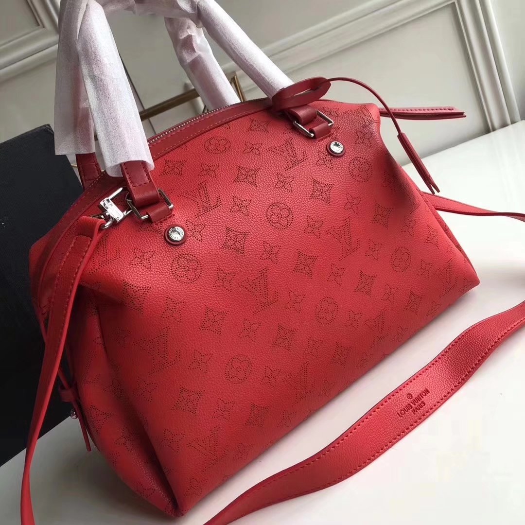 Louis Vuitton M54673 Mahina Asteria Handbag Epi Leather Red