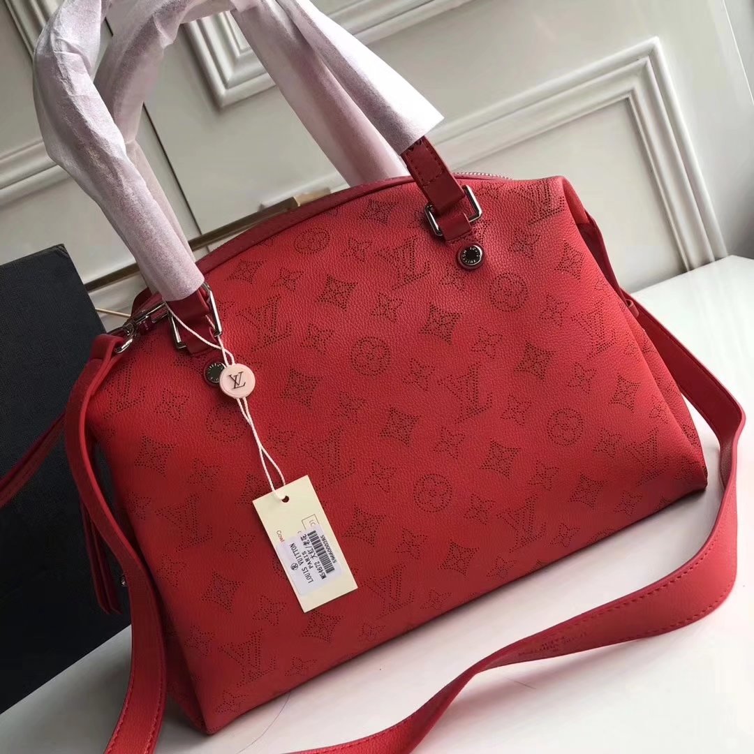 Louis Vuitton M54673 Mahina Asteria Handbag Epi Leather Red