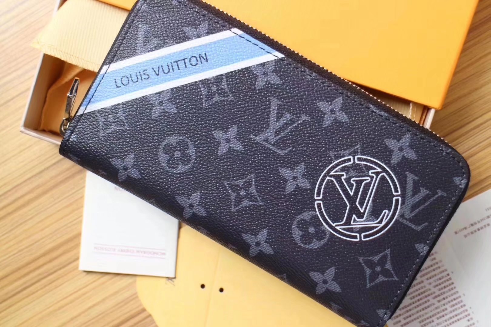 Louis Vuitton N60017 League Wallet Damier Graphite Coated Canvas