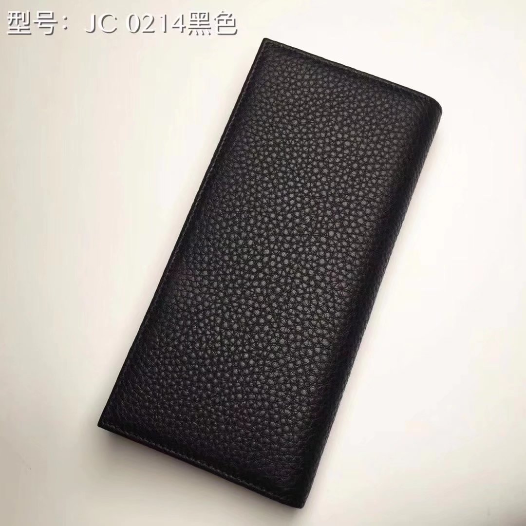 Prada JC0214 Leather Men Long Wallet Black