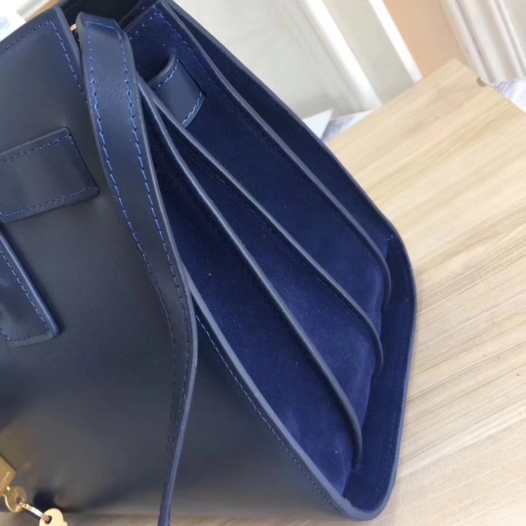 Saint Laurent 32cm Sac De Jour Souple Duffle Bag in Blue