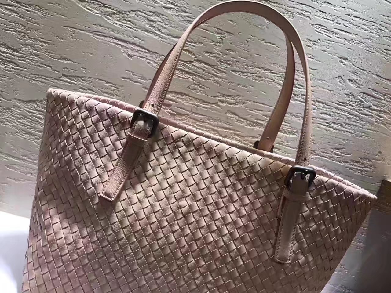 Bottega Veneta Large Tote Bag Intrecciato Nappa Khaki