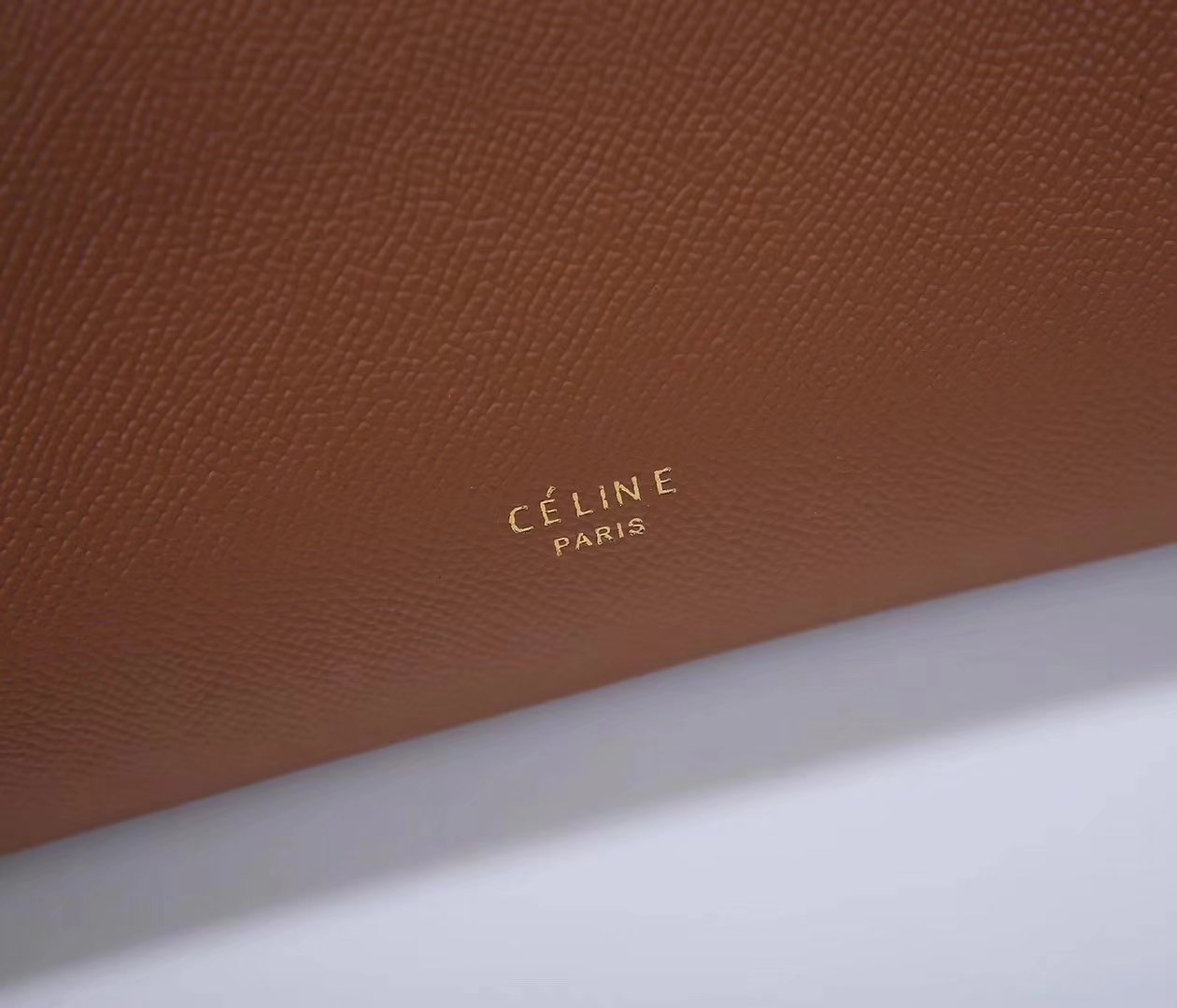 Celine Women Mini Belt Bag in Grained Calfskin Leather Coffee