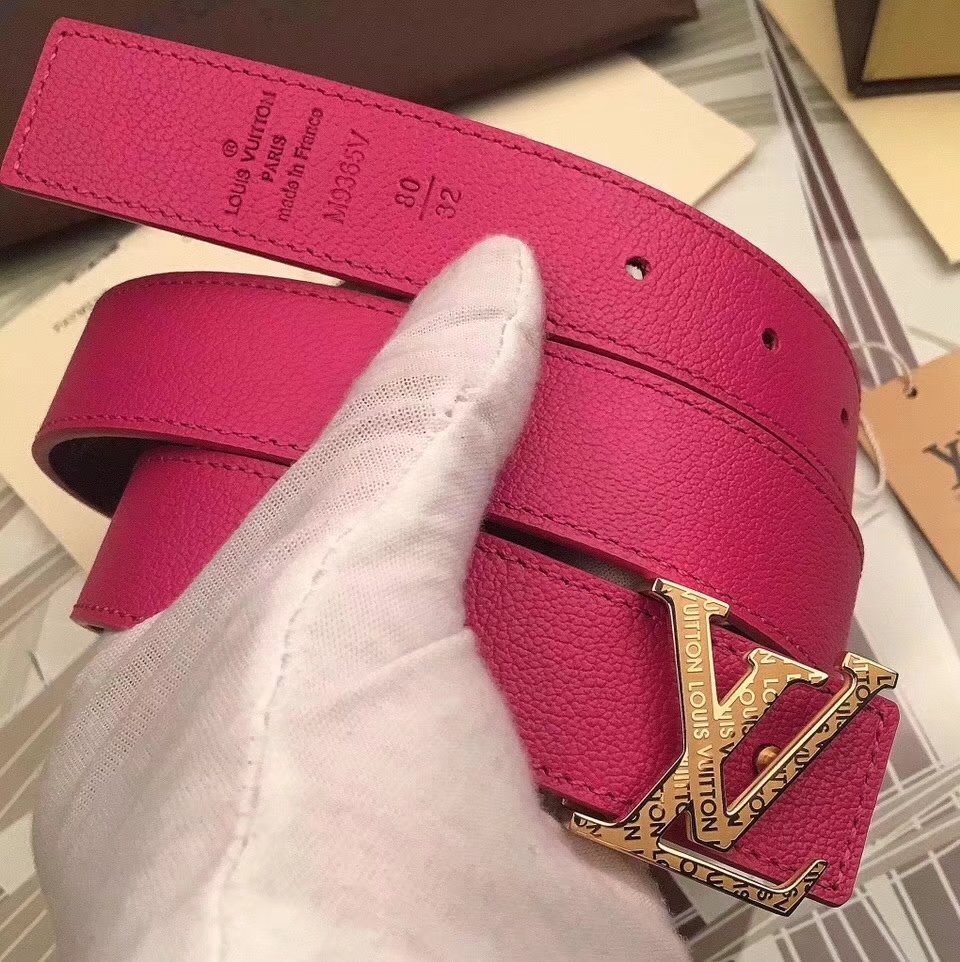 Cheap Louis Vuitton 3cm Reversible Leather Belt 017