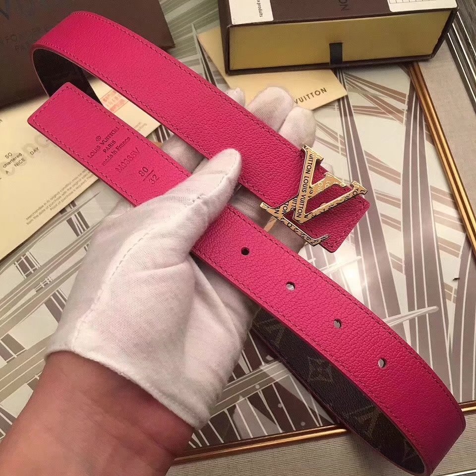 Cheap Louis Vuitton 3cm Reversible Leather Belt 017