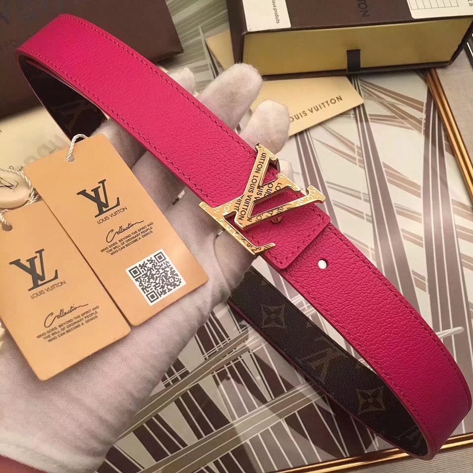 Cheap Louis Vuitton 3cm Reversible Leather Belt 017