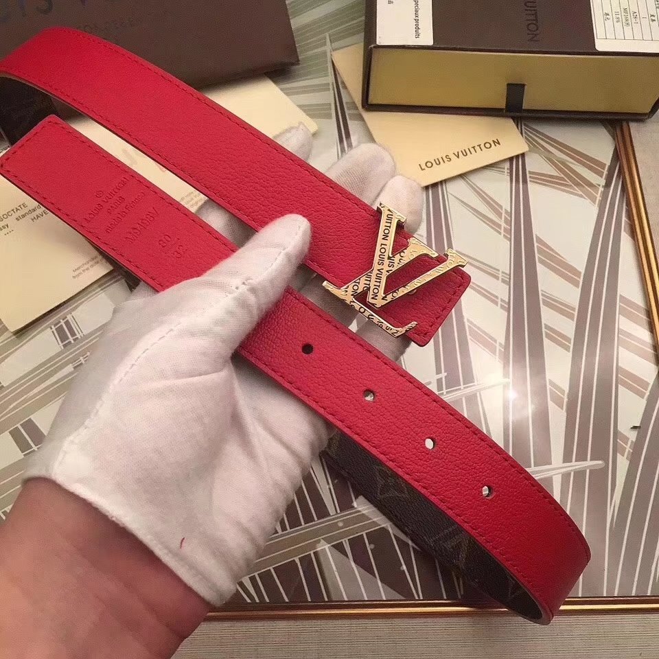 Cheap Louis Vuitton 3cm Reversible Leather Belt 019