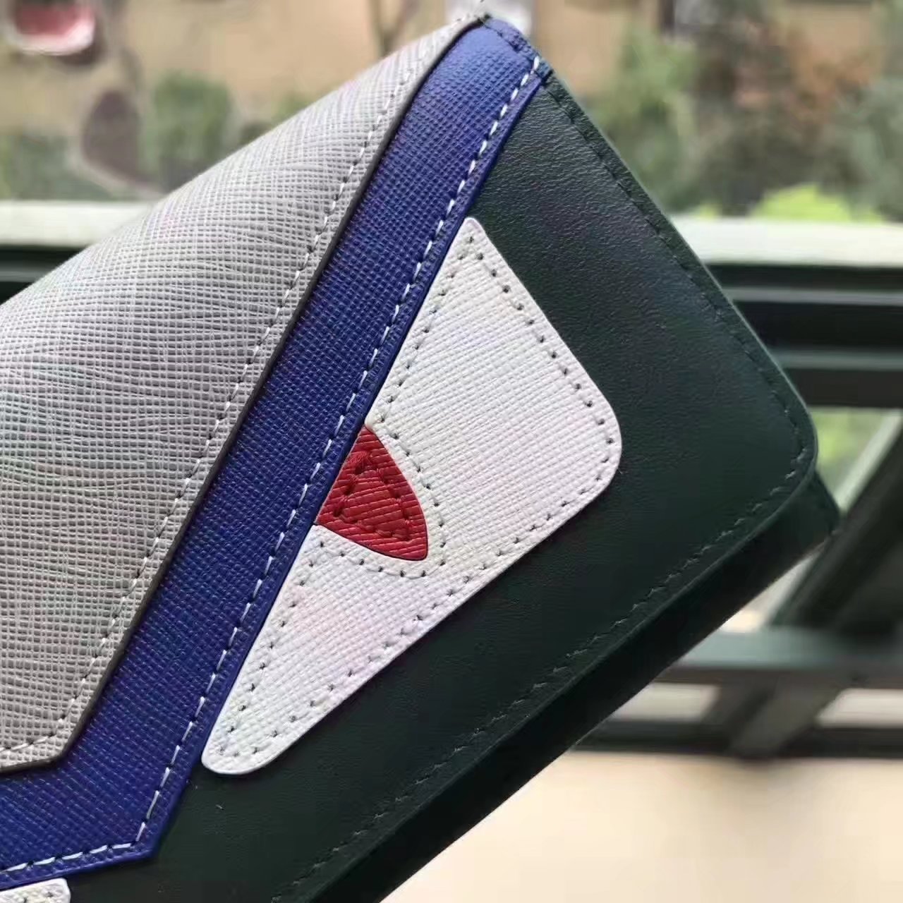 Fendi Continental Wallet in Green Leather