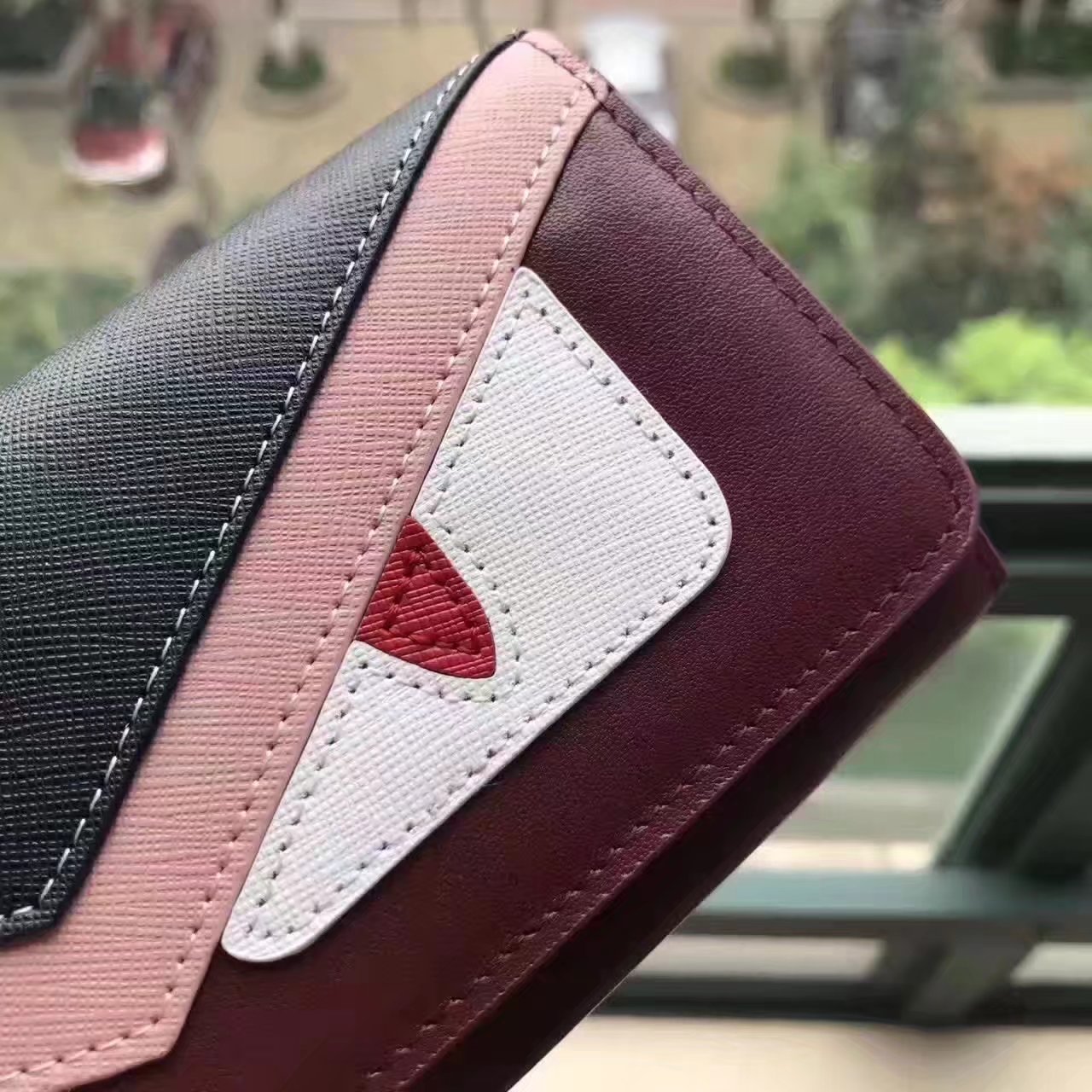 Fendi Continental Wallet in Red Leather