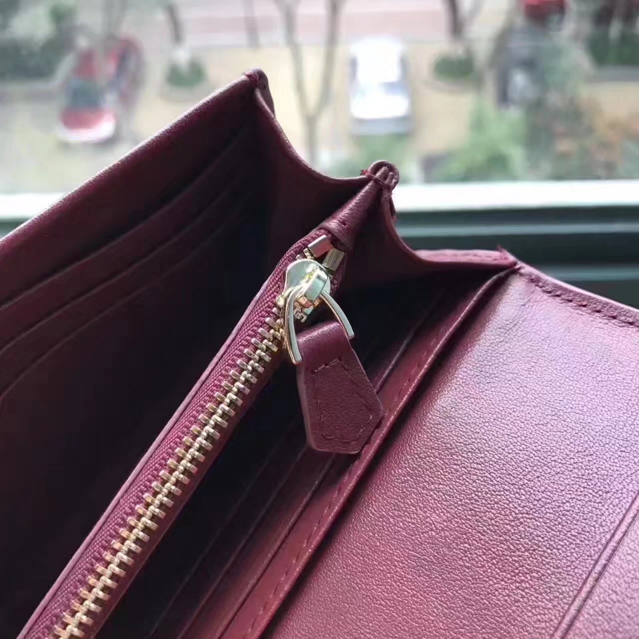 Fendi Continental Wallet in Red Leather