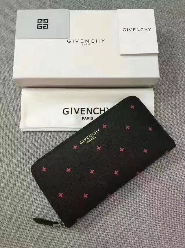 Givenchy G8001 New Zip Wallet Black