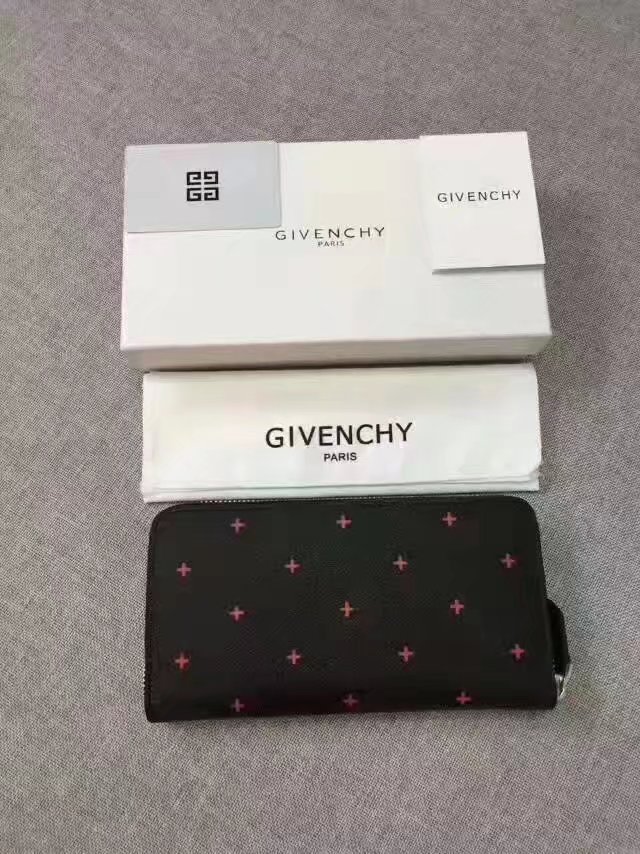 Givenchy G8001 New Zip Wallet Black