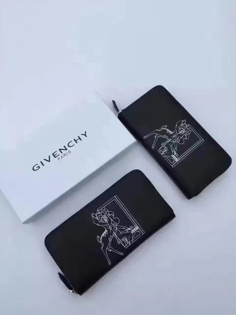 Givenchy G8003 New Zip Wallet Black