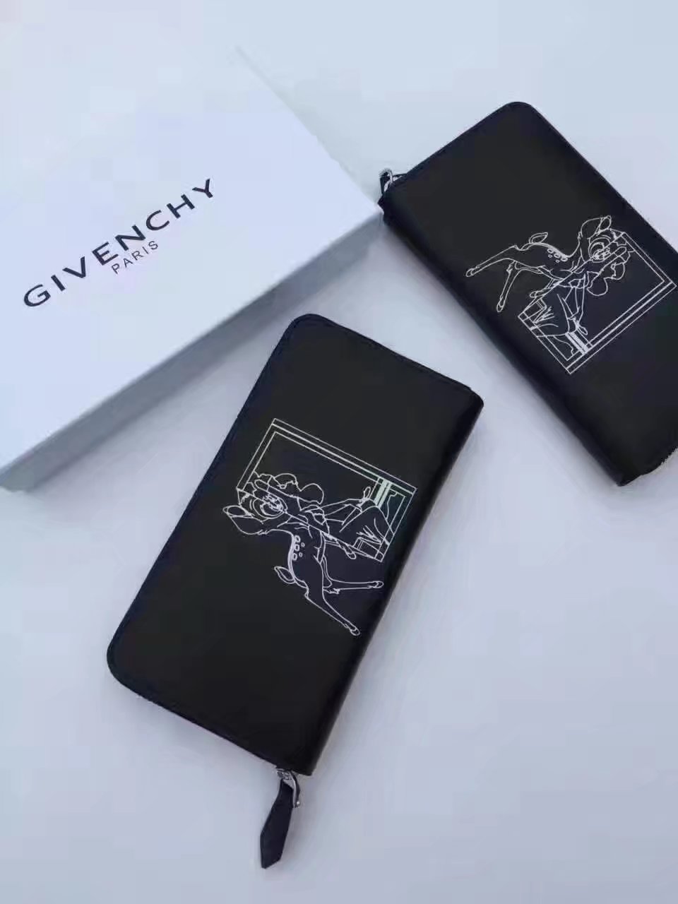 Givenchy G8003 New Zip Wallet Black