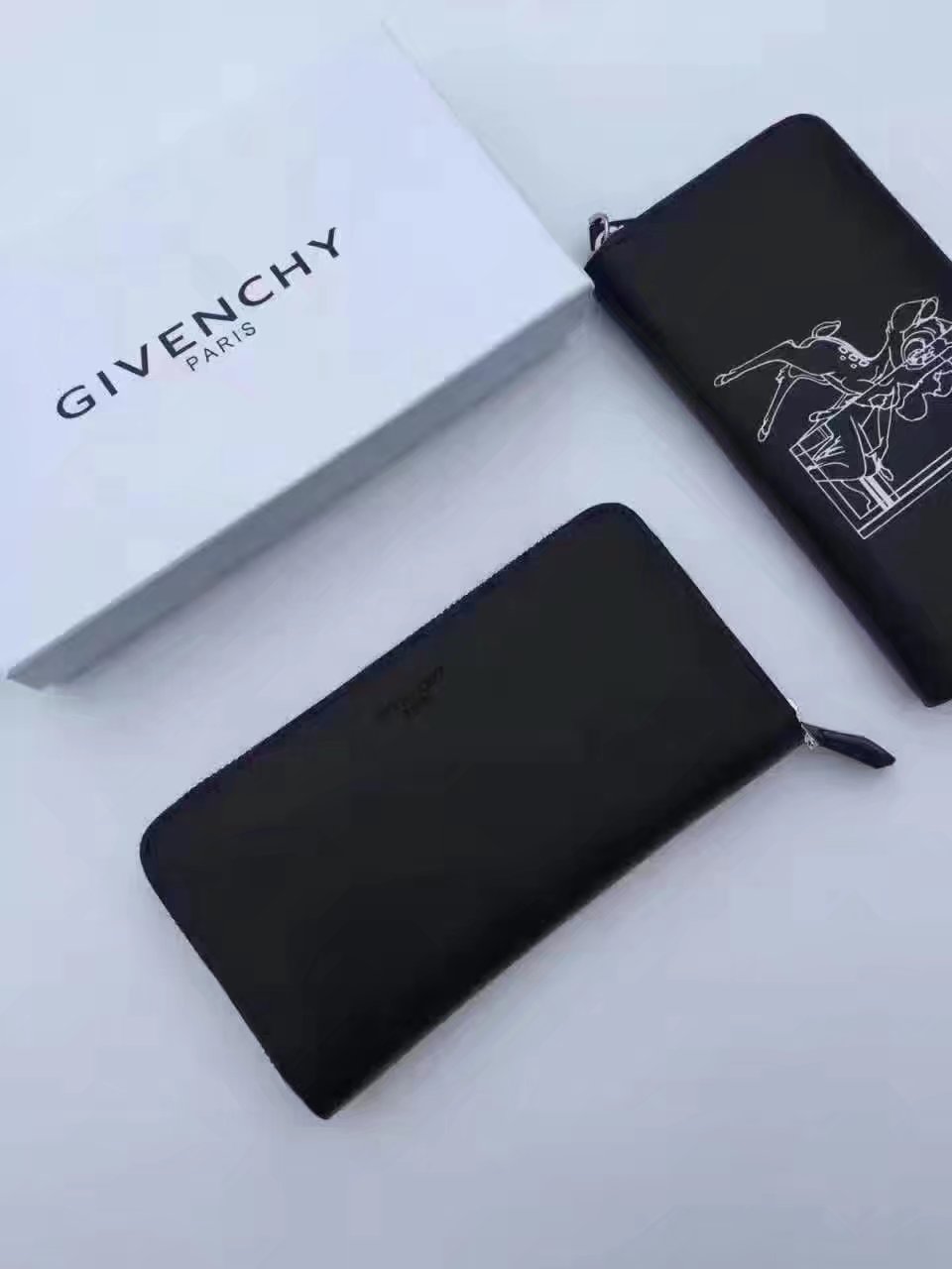 Givenchy G8003 New Zip Wallet Black