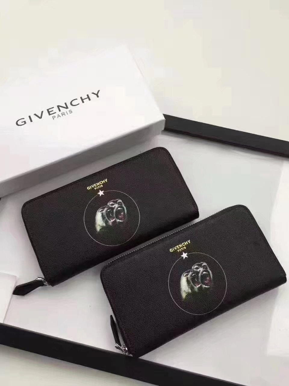 Givenchy G8004 New Zip Wallet Black