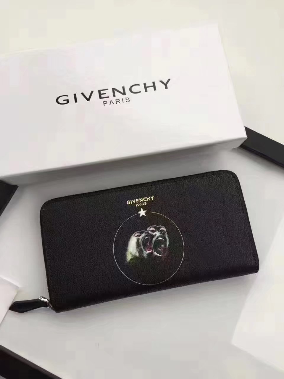 Givenchy G8004 New Zip Wallet Black