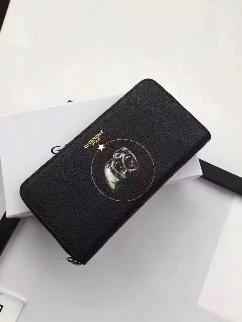 Givenchy G8004 New Zip Wallet Black