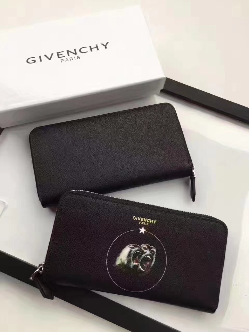 Givenchy G8004 New Zip Wallet Black