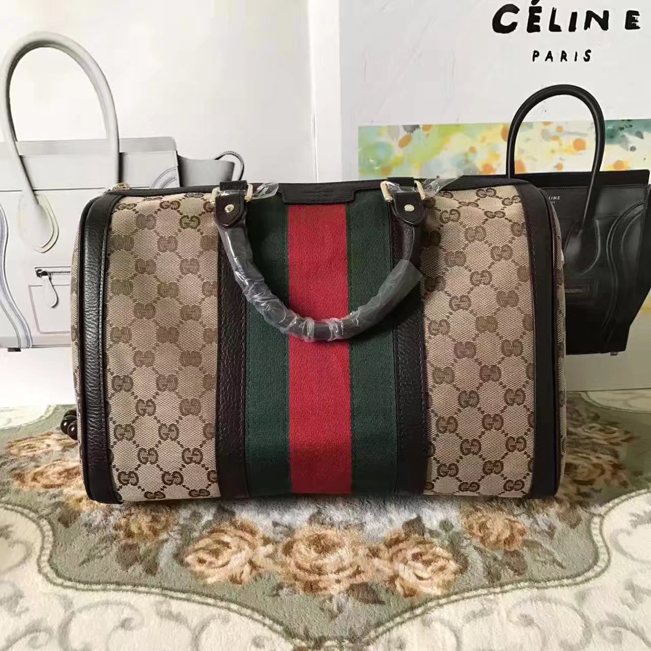 Gucci 247205 GG Supreme Tote Bag