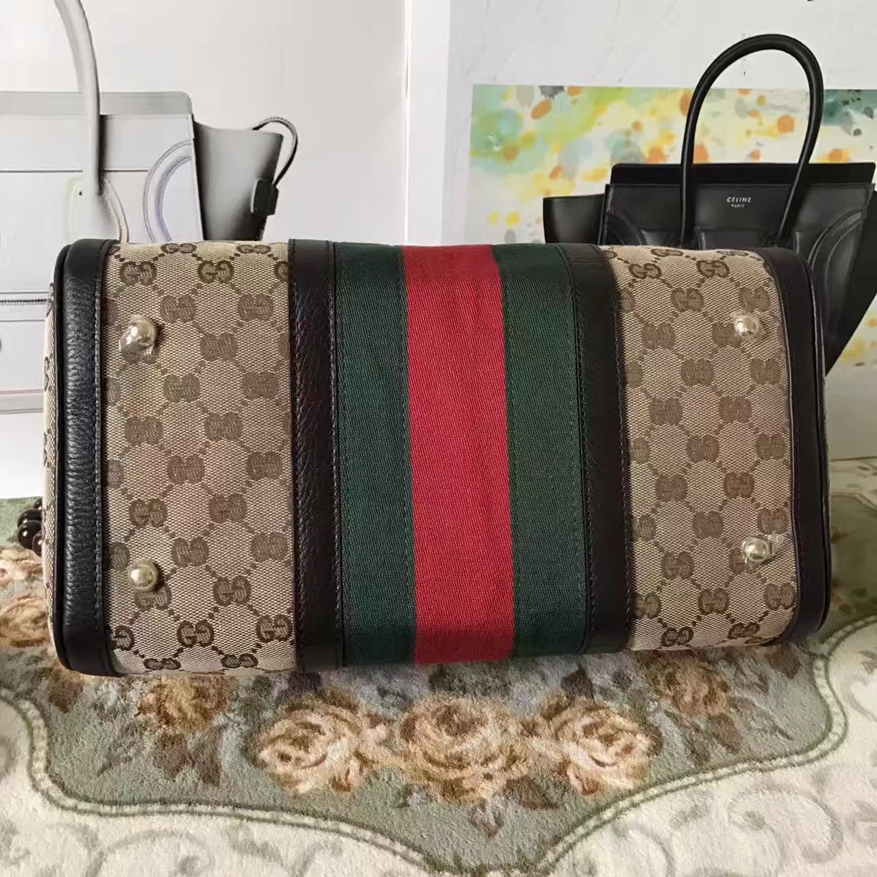 Gucci 247205 GG Supreme Tote Bag