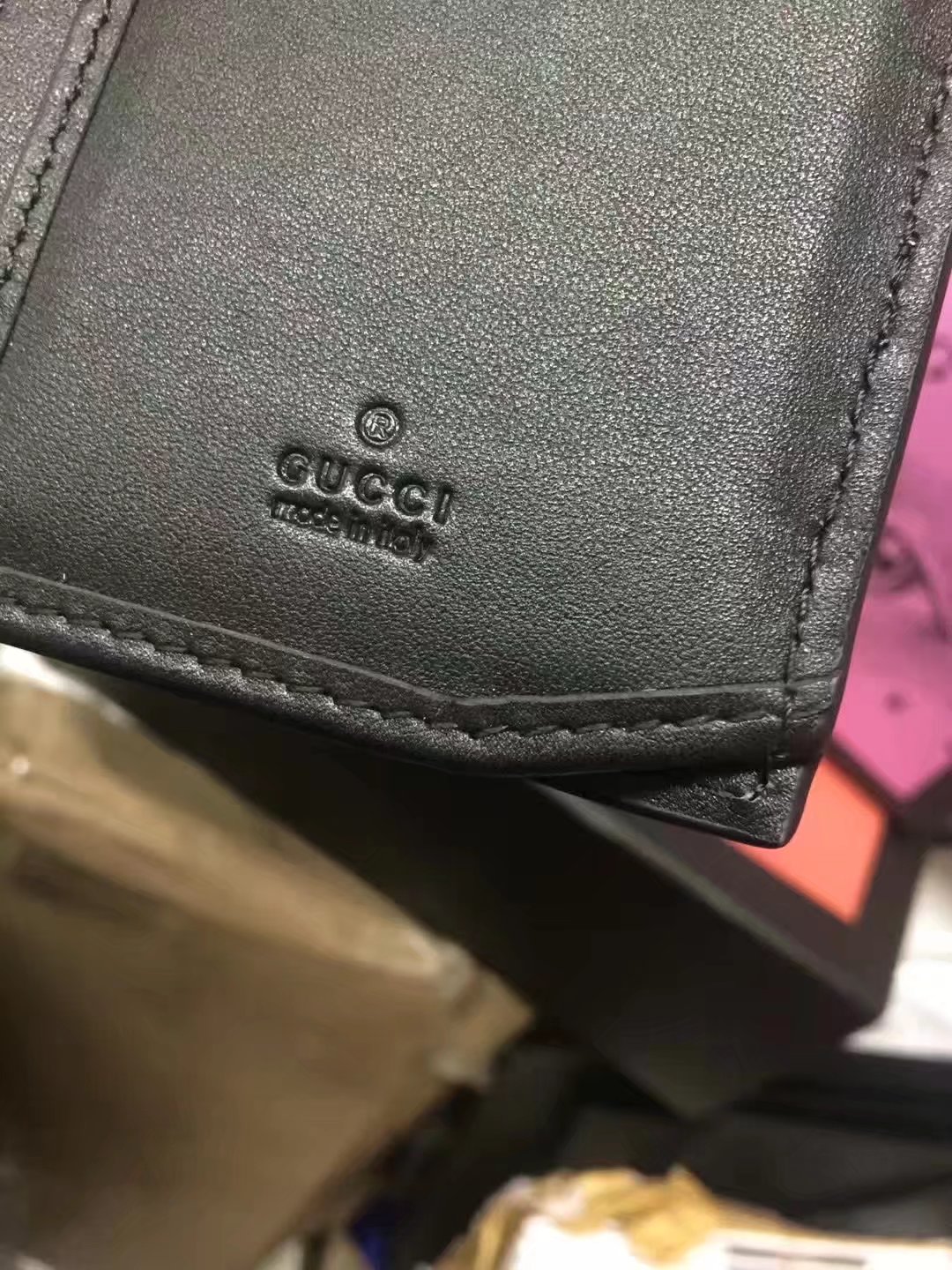 Gucci 307774 Signature Long Wallet Black