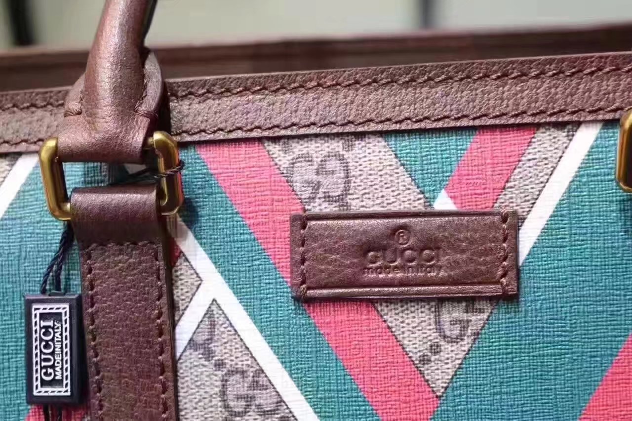 Gucci 406387 GG Chevron Tote