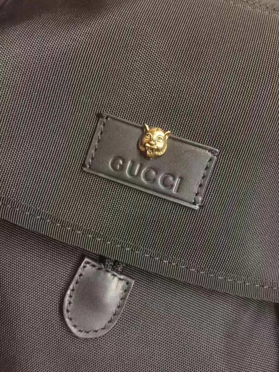 Gucci 429037 Techno Canvas Backpack Black Canvas