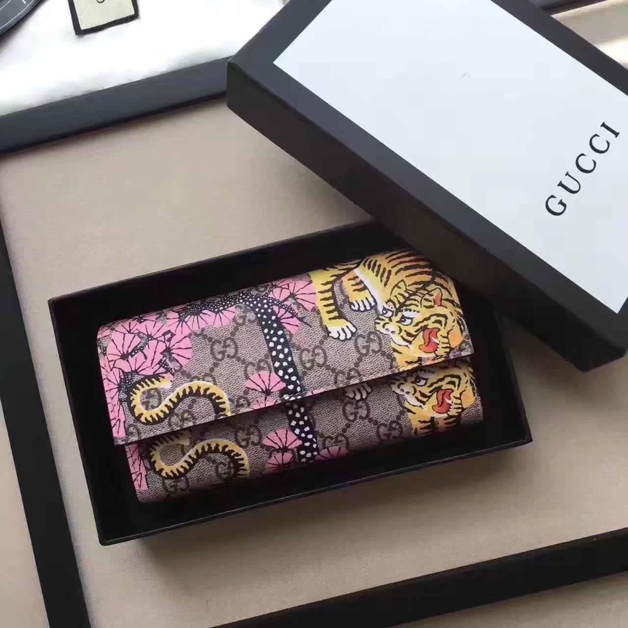 Gucci 452349 Bengal Continental Wallet