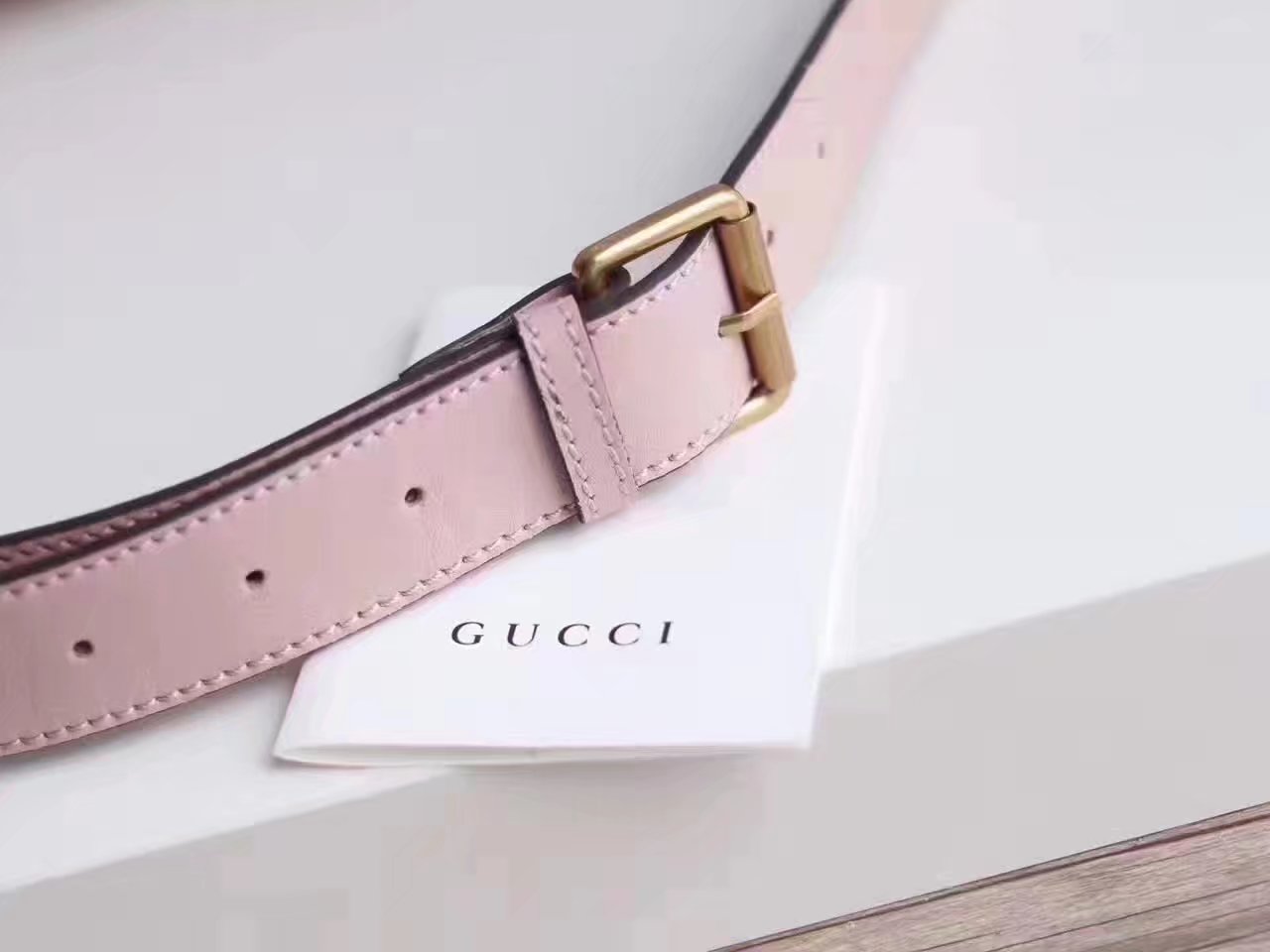 Gucci 476434 GG Marmont Matelasse Leather Belt Bag Pink