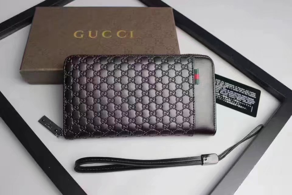 Gucci 5270 Signature Men Wallet Black