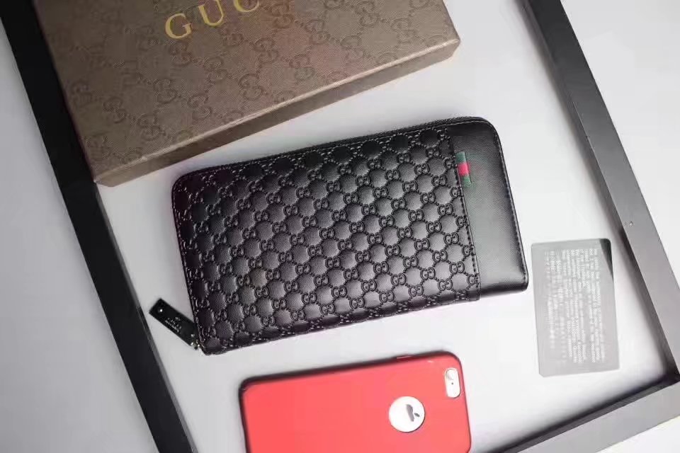 Gucci 5270 Signature Men Wallet Black