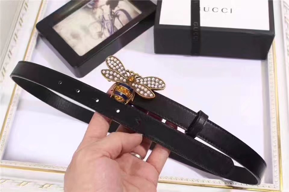 Gucci Bee Women Belt With Diamonds