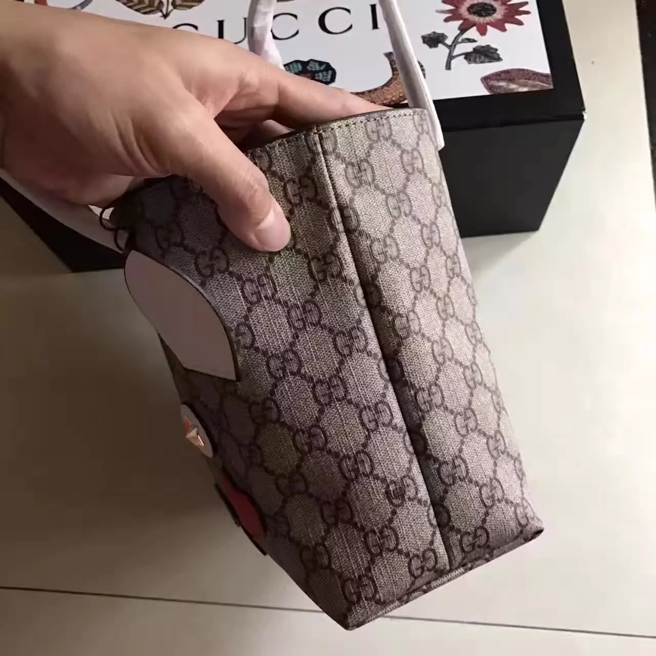 Gucci Children's Rabbit Tote Bags GG Supreme