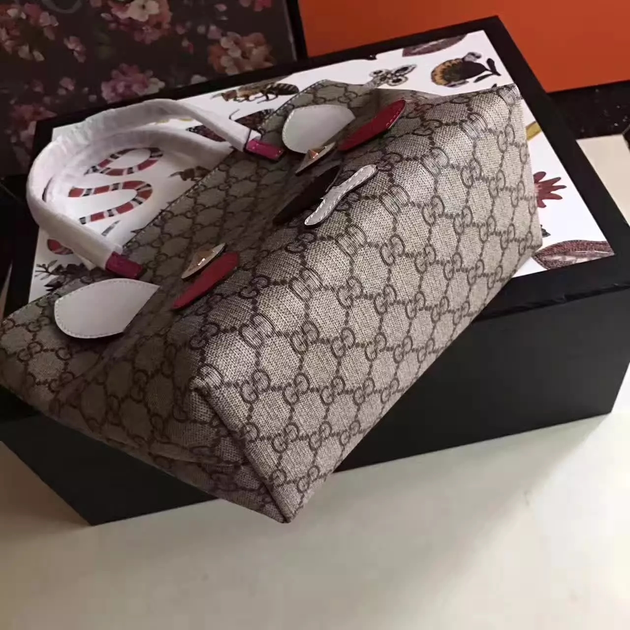 Gucci Children's Rabbit Tote Bags GG Supreme