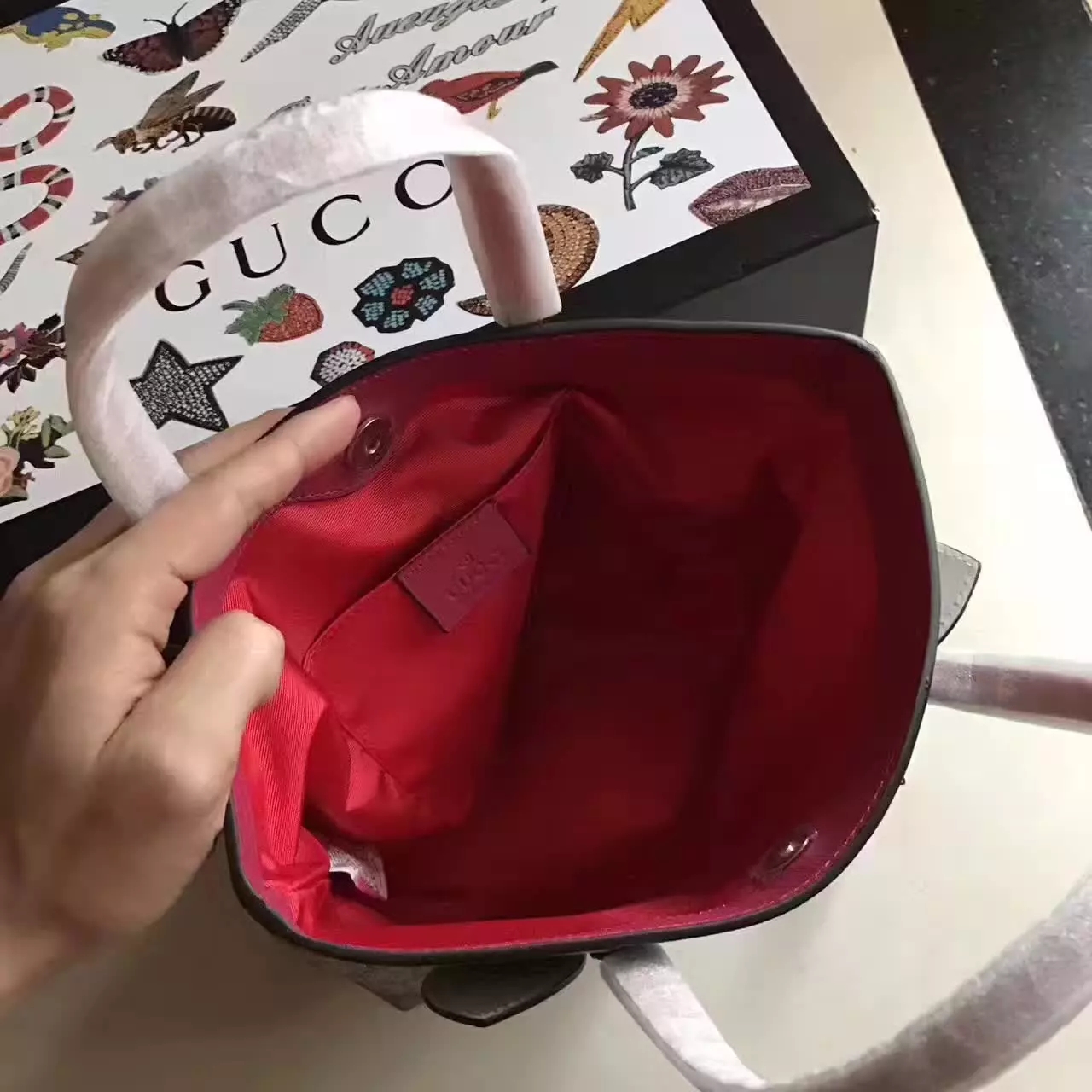 Gucci Children's Rabbit Tote Bags GG Supreme