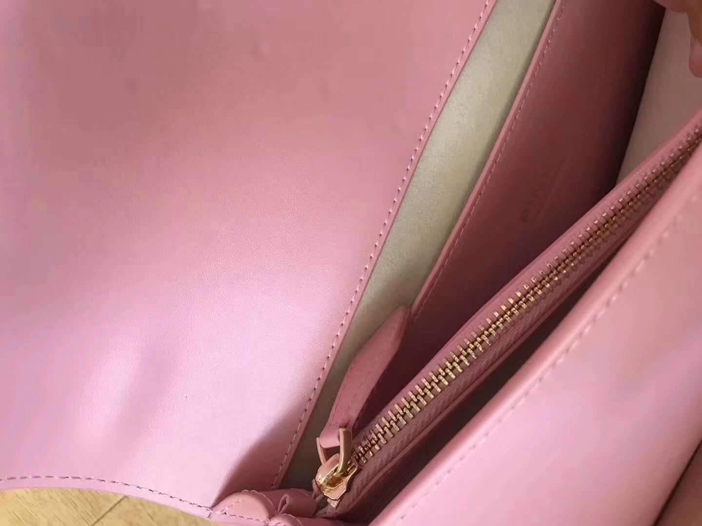 Gucci PINKO Leather Women Shoulder Bag Pink