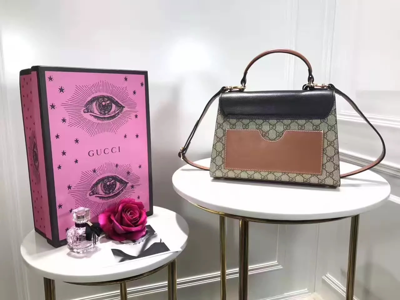 Gucci Padlock GG Supreme Top Handle Bag