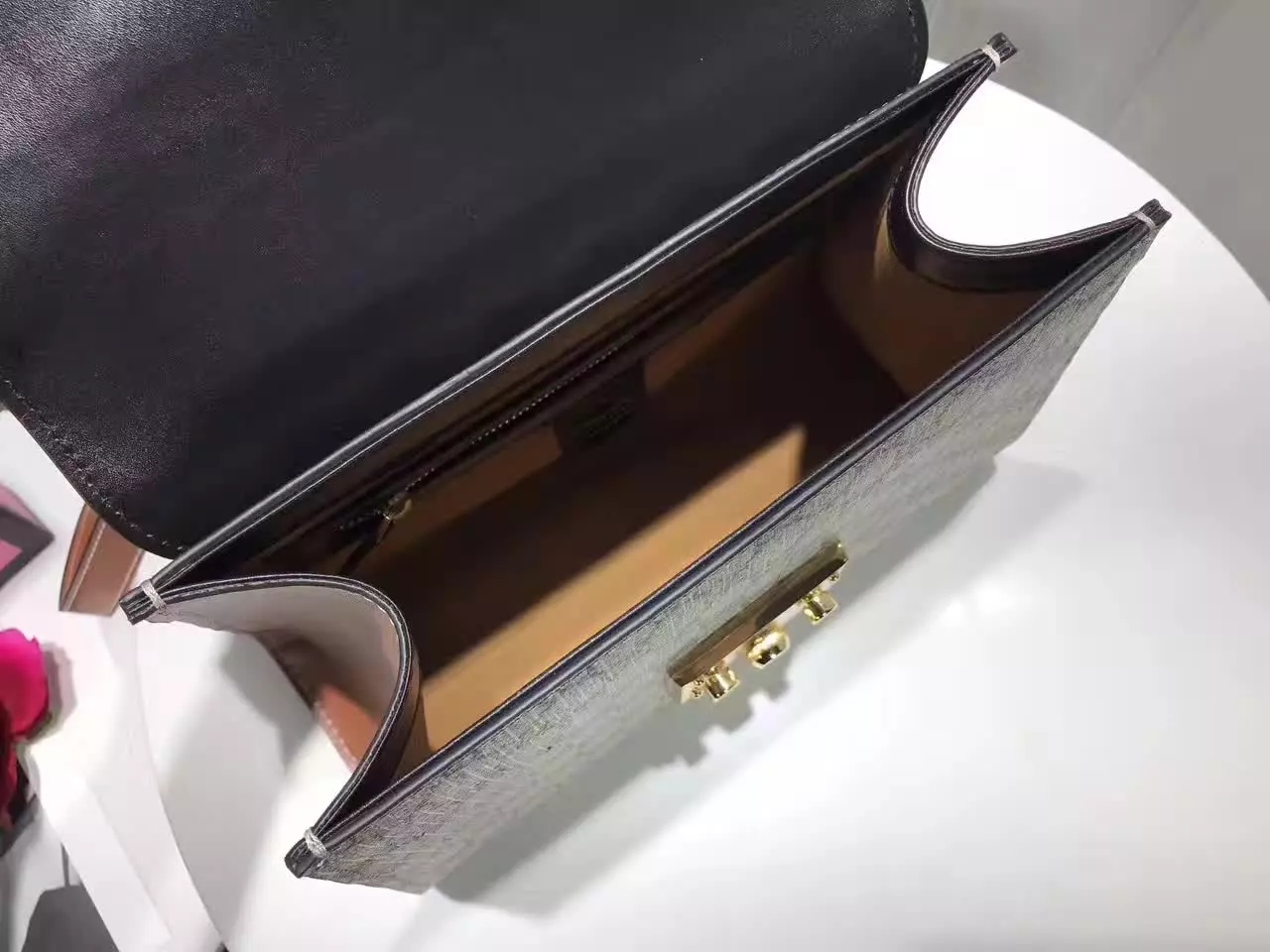 Gucci Padlock GG Supreme Top Handle Bag