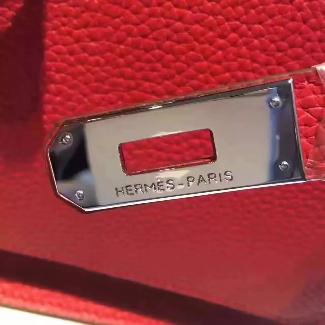 Hermes Jypsiere Leather Shoulder Bag Dark Red