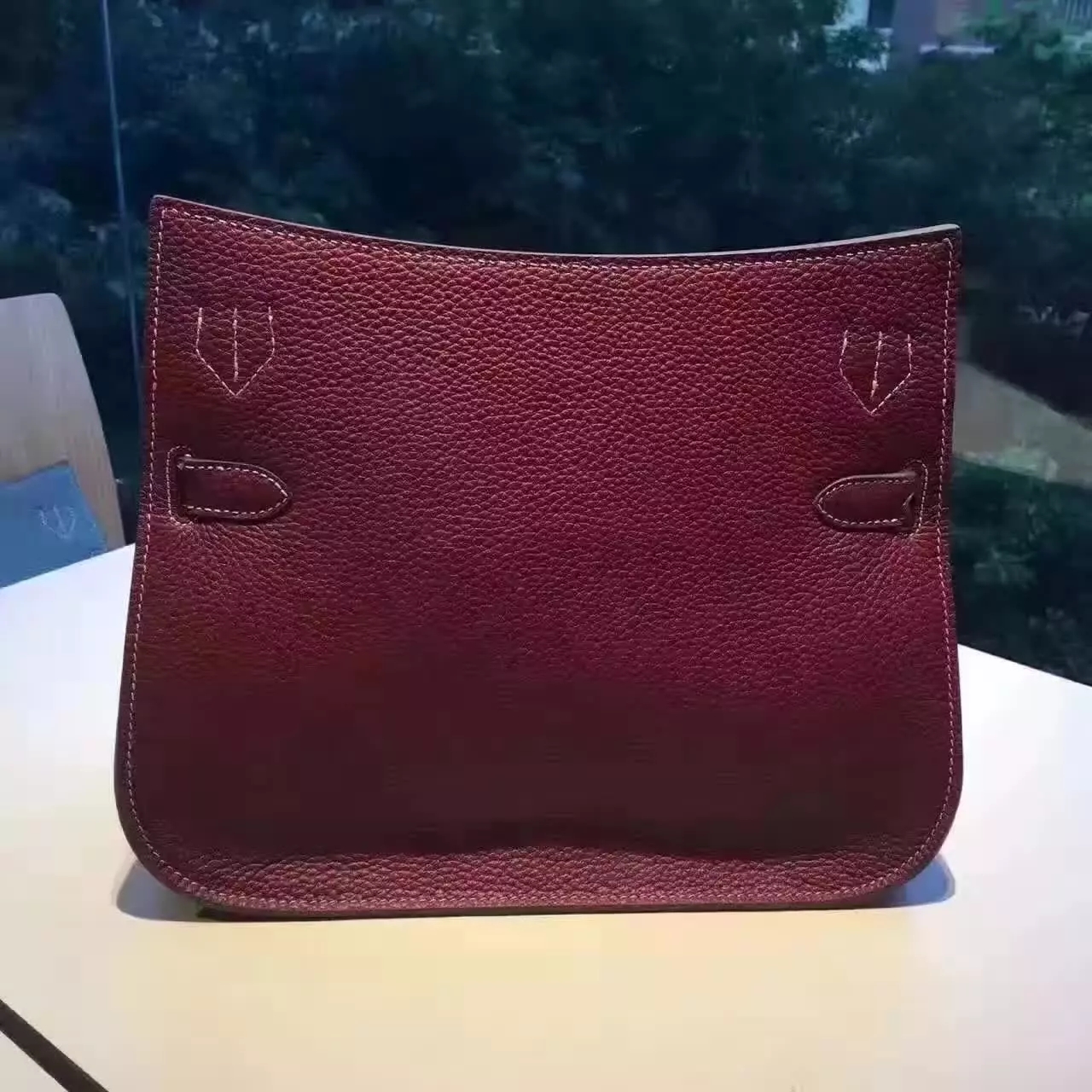 Hermes Jypsiere Leather Shoulder Bag Red