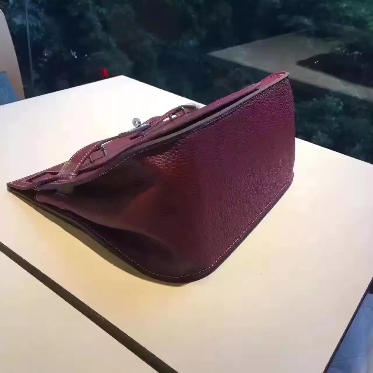 Hermes Jypsiere Leather Shoulder Bag Red